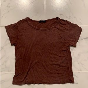 Maroon Brandy Melville T-shirt